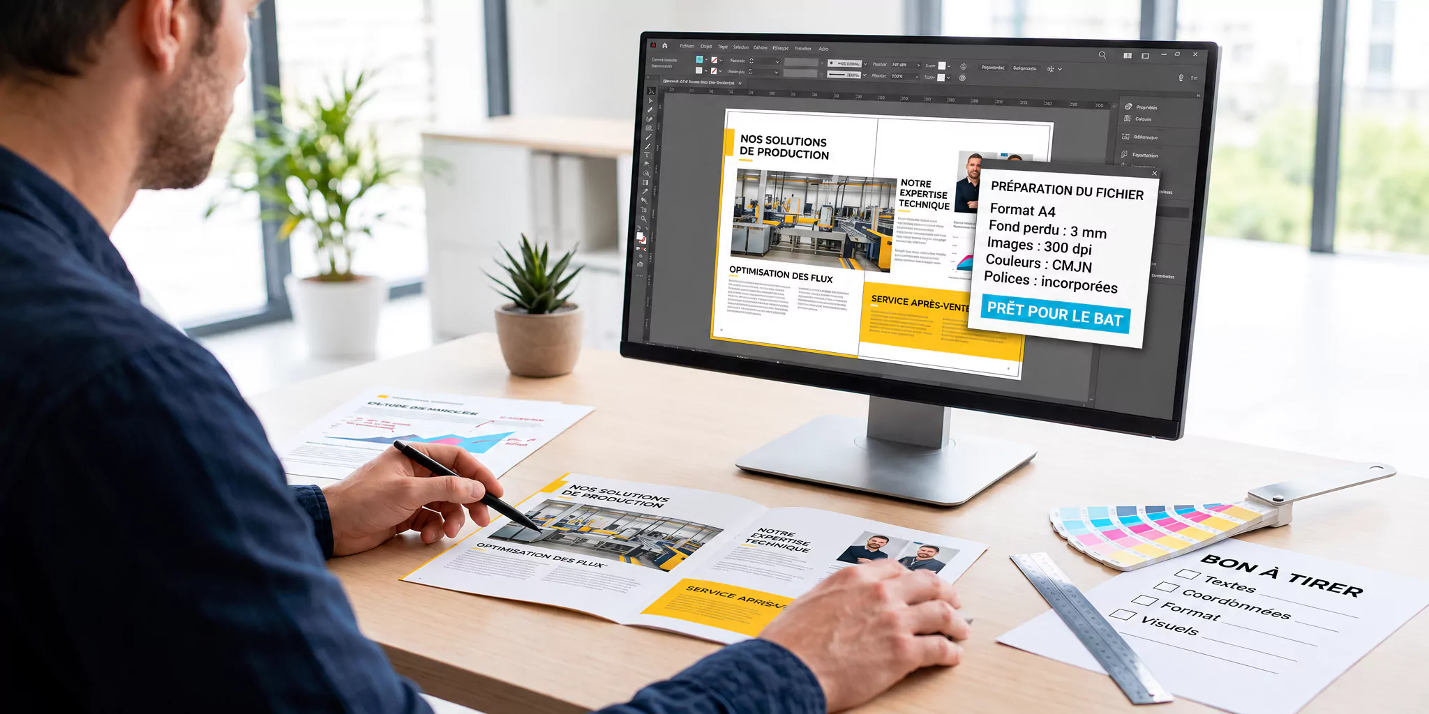 Contrôle prépresse et bon à tirer d’un document avant son impression