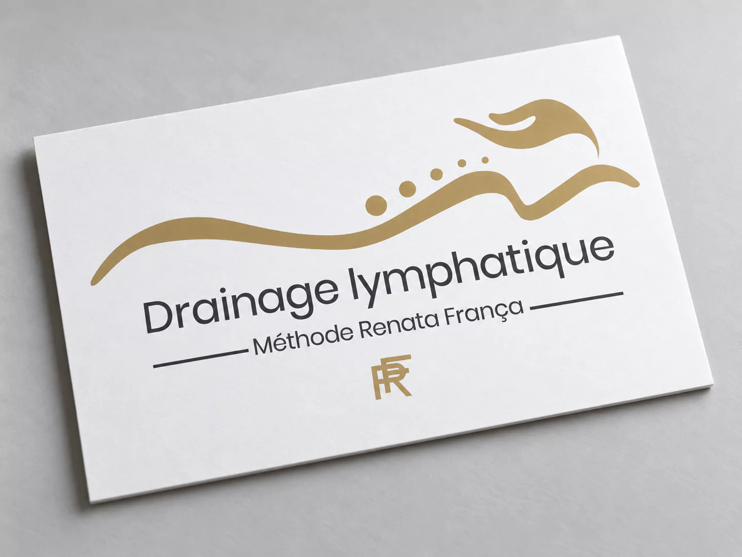 Logo créé pour l’activité de drainage lymphatique d’Espace Beauté Katia.