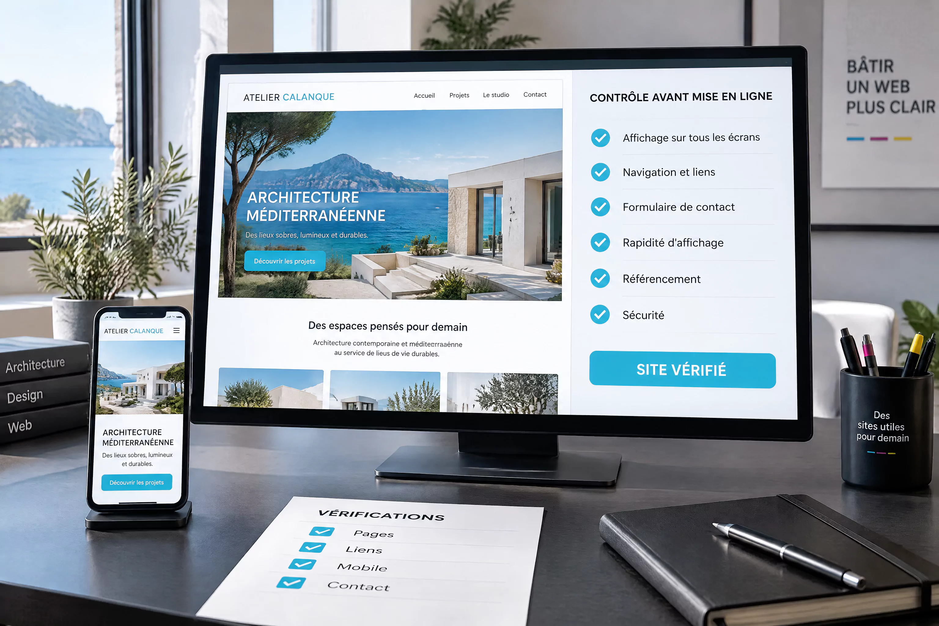 Contrôle d’un site vitrine avant sa mise en ligne